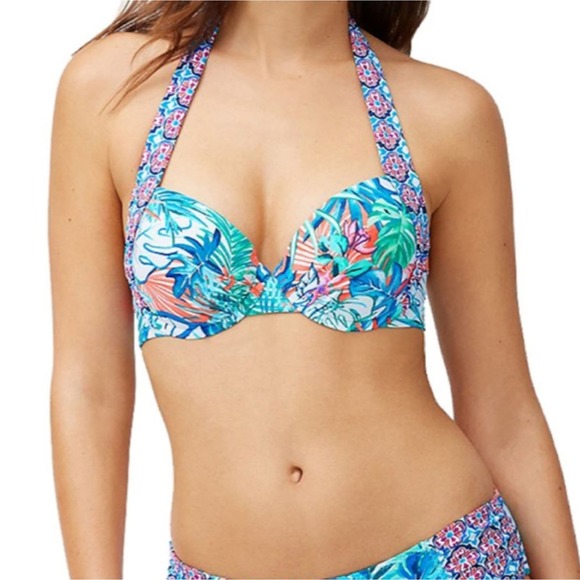 Tommy Bahama Palm Party Cup Bikini Top 34 B